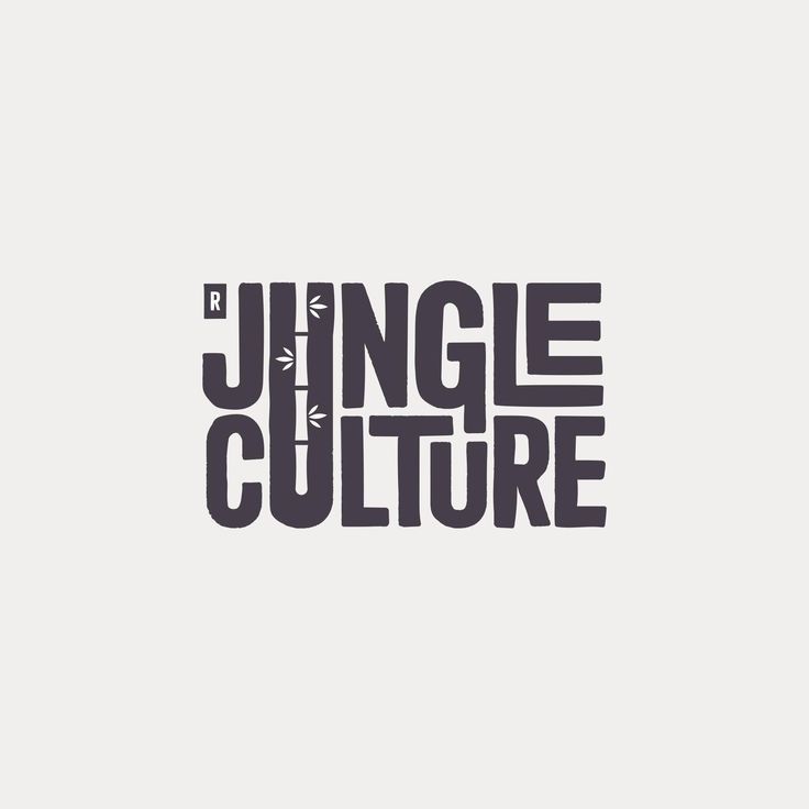 jungle culture logo animation logotype design, identity design logo, text logo design